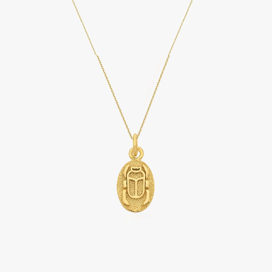 Bug Necklace| 14K Gold Vermeil - Mionza Jewelry-beetle necklace, bug jewelry, bug lover jewelry, bug necklace gold, bug necklace women, egyptian necklace, Gift for Mom, insect jewelry, insect necklace, mothers day gift, scarab beetle, scarab necklace, scarab pendant