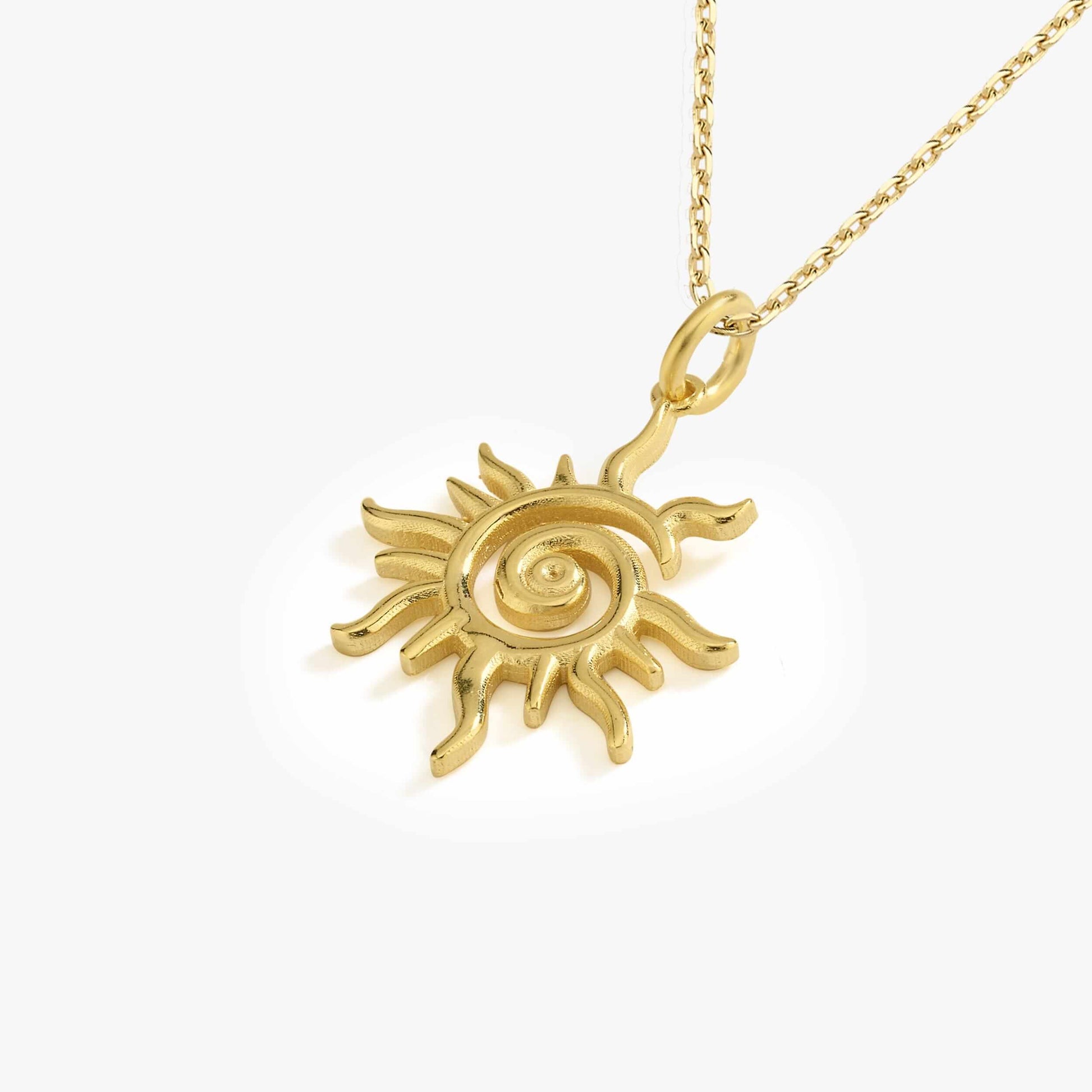 Sunburst Necklace Women | 14K Gold Vermeil - Mionza Jewelry-astrology necklace, galaxy necklace, gift for grandma, Gift for Mom, gold sun jewelry, mothers day gift, sun charm, sun necklace gold, sun necklace silver, sun pendant, sunburst charm, sunburst pendant, sunrise necklace