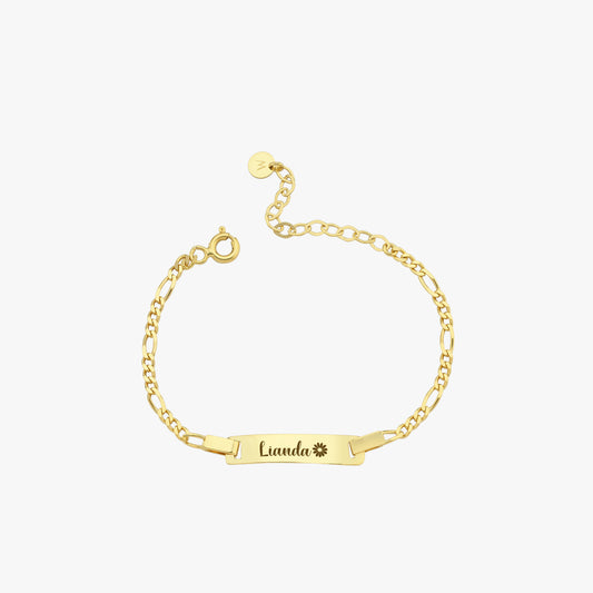 Baby Gold Bracelet with Name | 14K Solid Gold