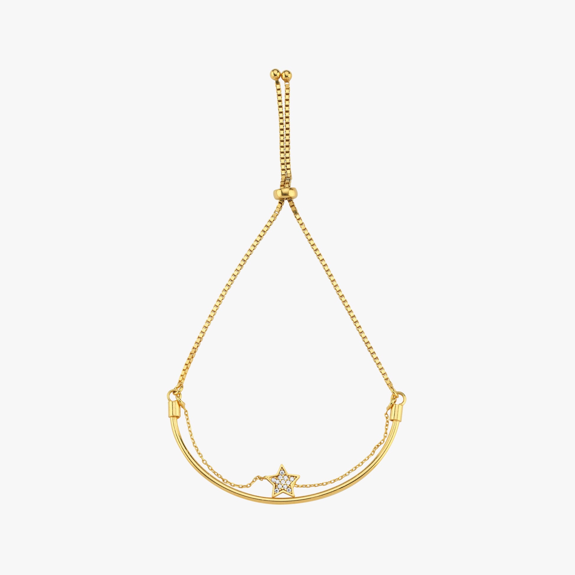 Sliding Adjustable Bracelet | 18K Gold Vermeil