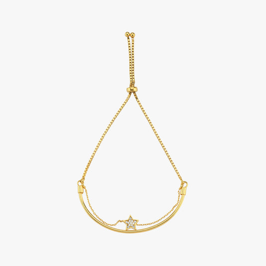 Sliding Adjustable Bracelet | 18K Gold Vermeil