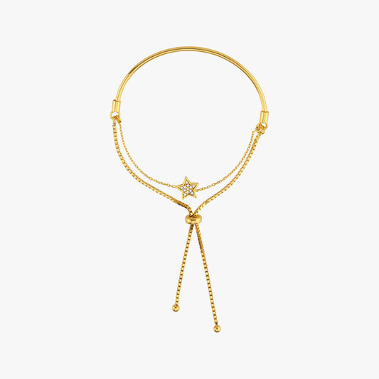 Sliding Adjustable Bracelet | 18K Gold Vermeil