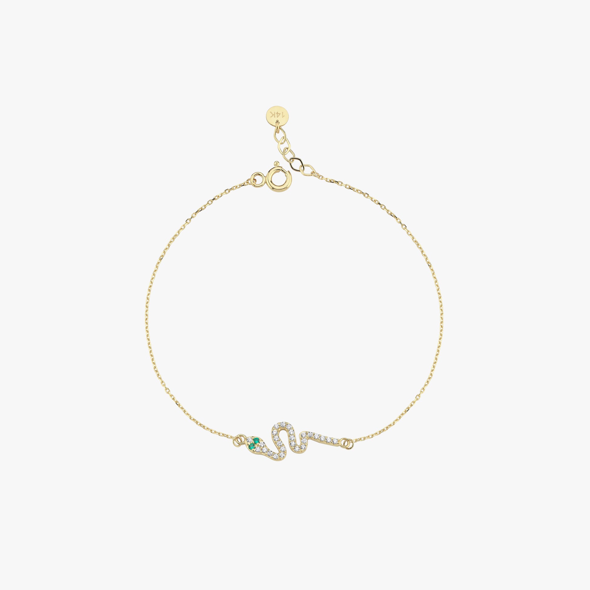 Snake Bracelet | 14K Solid Gold