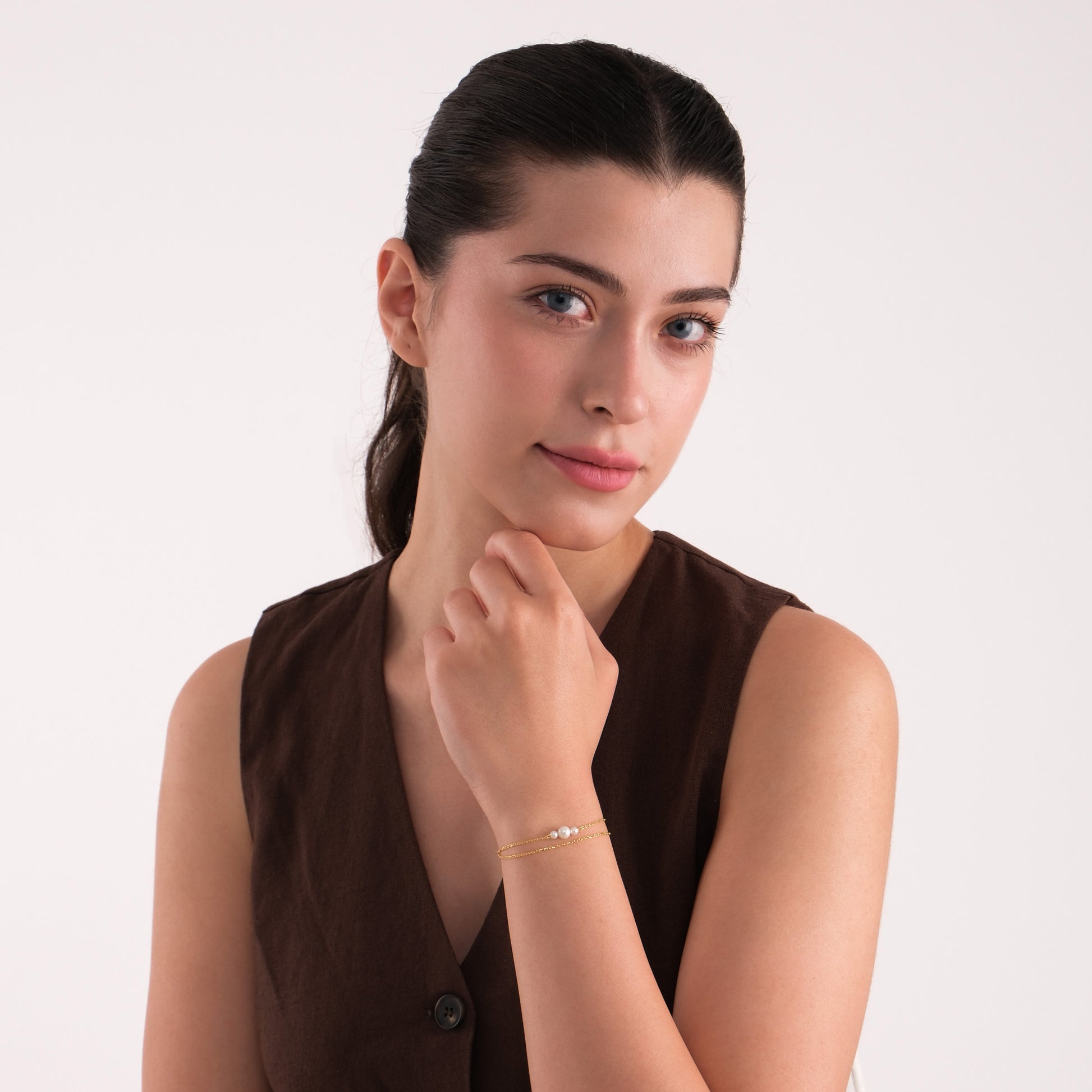 Three Pearl Bracelet | 18K Gold Vermeil