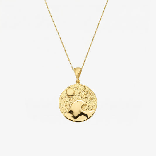 Ocean Wave Necklace | 14K Gold Vermeil