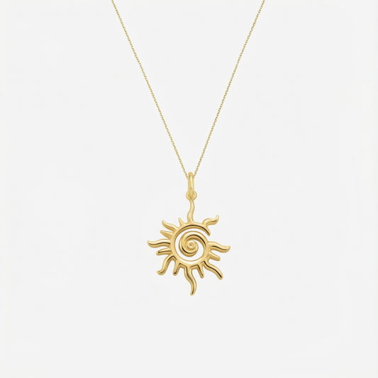 Sunburst Necklace | 14K Gold Vermeil