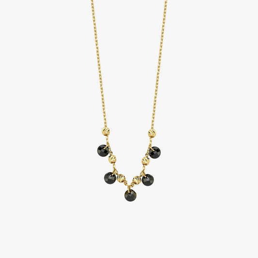 Onyx Necklace | 14K Solid Gold