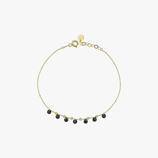 Onyx Bracelet | 14K Solid Gold