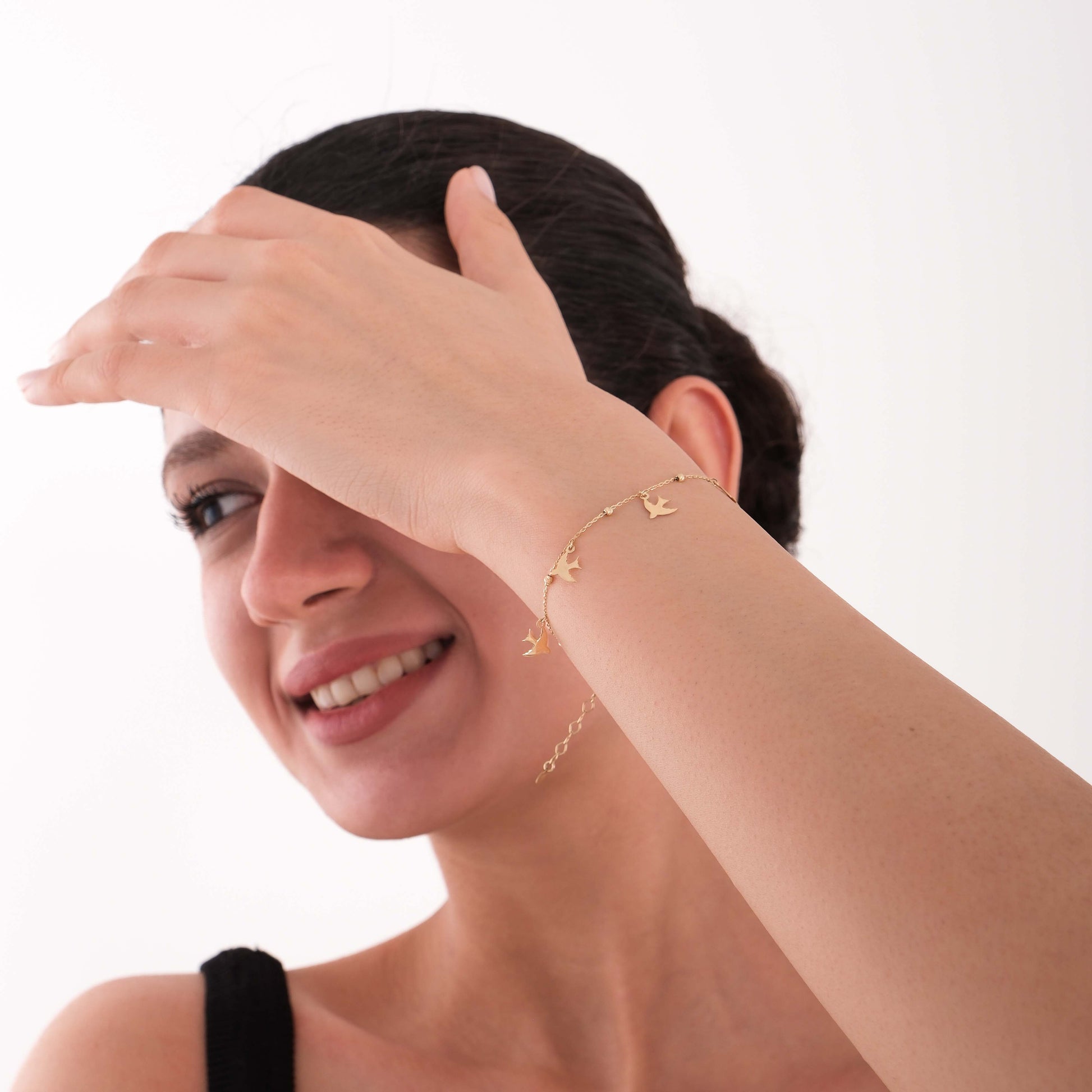 Dove Gold Bracelet | 14K Solid Gold