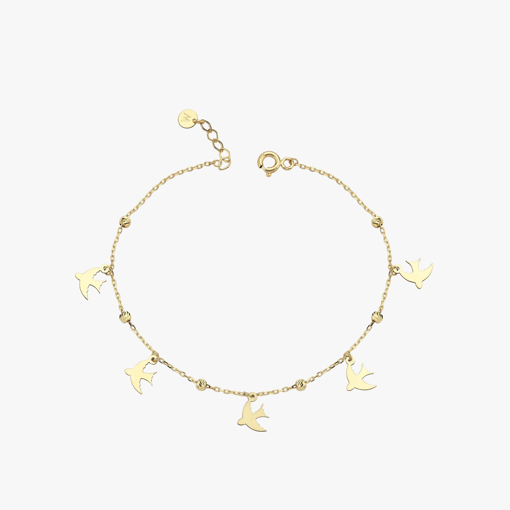 Dove Gold Bracelet | 14K Solid Gold