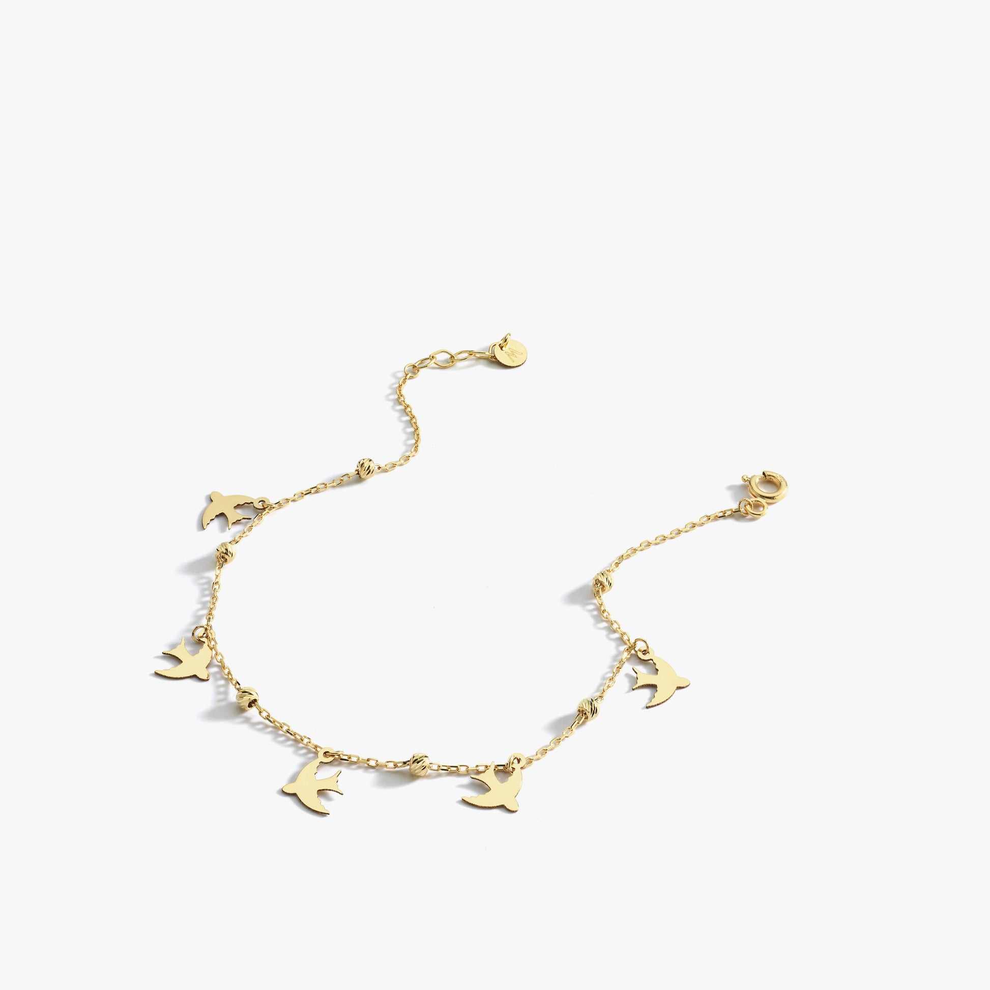 Dove Gold Bracelet | 14K Solid Gold