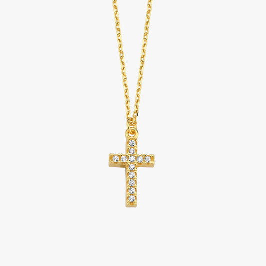 Classic Cross Necklace | 18K Gold Vermeil