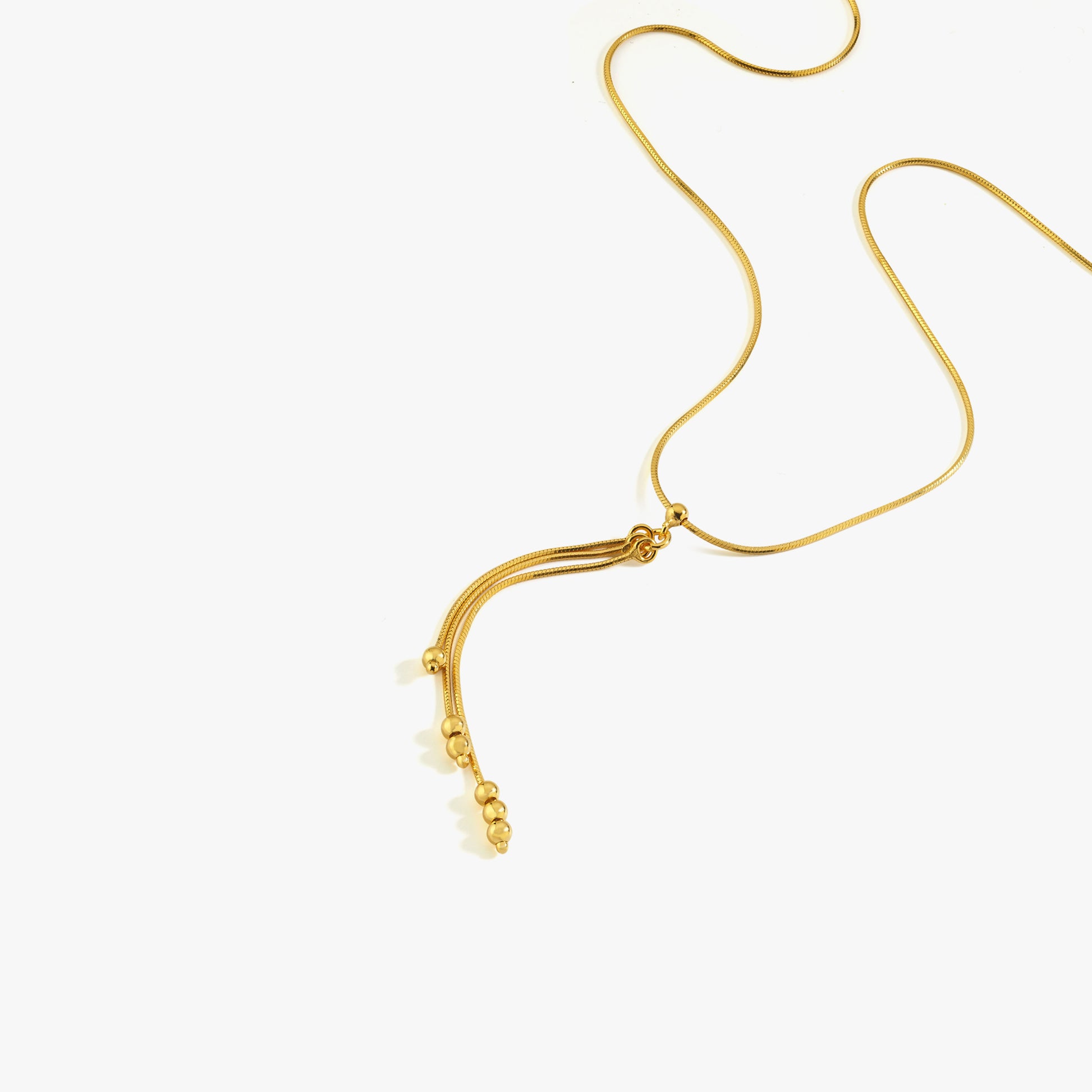 Lariat Y Necklace | 18K Gold Vermeil