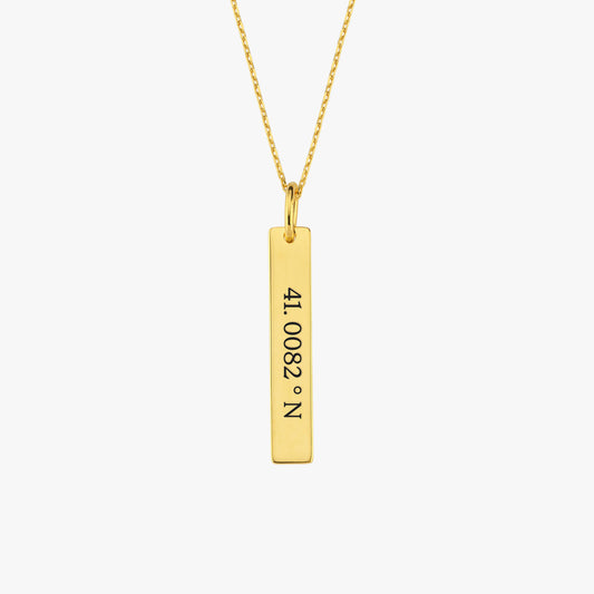 Coordinates Necklace | 18K Gold Vermeil