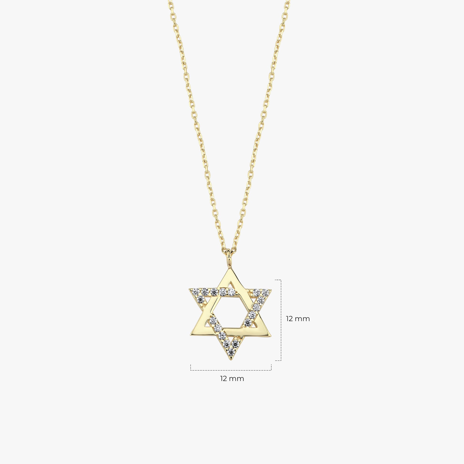 Star of David Necklace | 14K Solid Gold