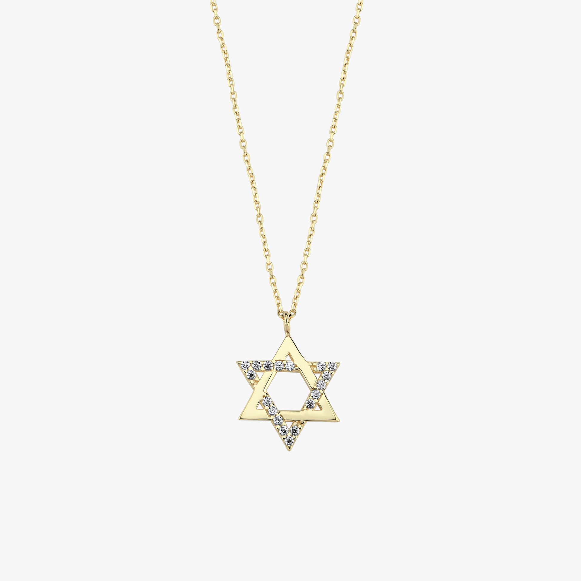 Star of David Necklace | 14K Solid Gold