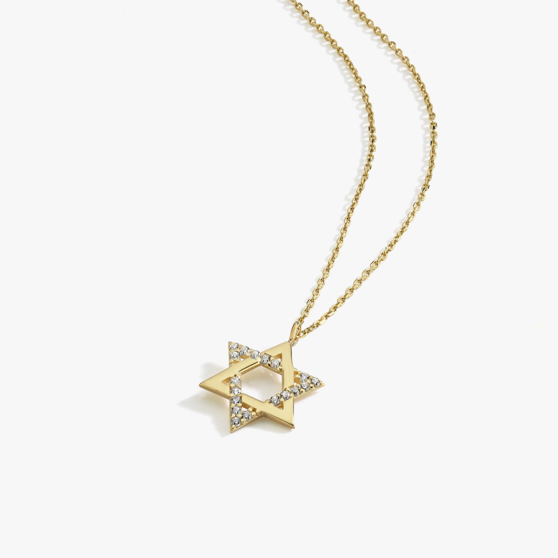 Star of David Necklace | 14K Solid Gold