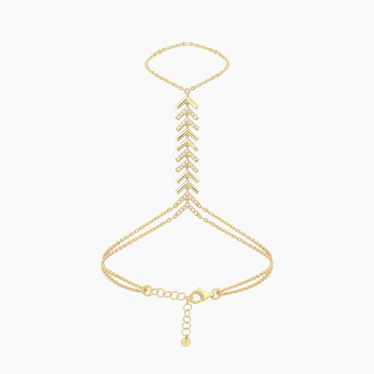 Hand Chain Bracelet | 18K Gold Vermeil