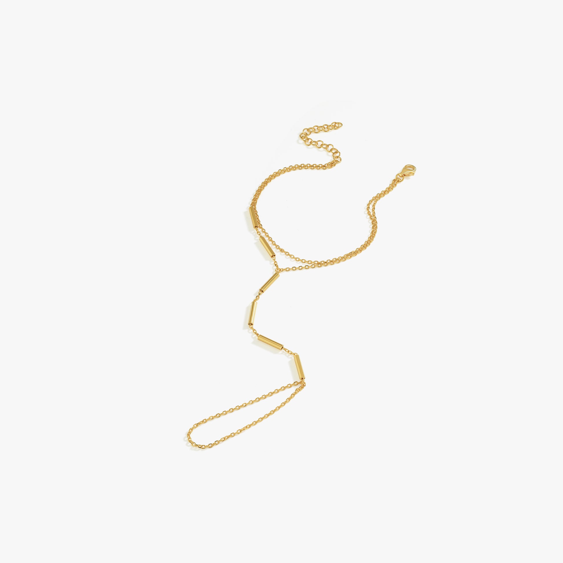Bar Hand Chain Bracelet | 18K Gold Vermeil