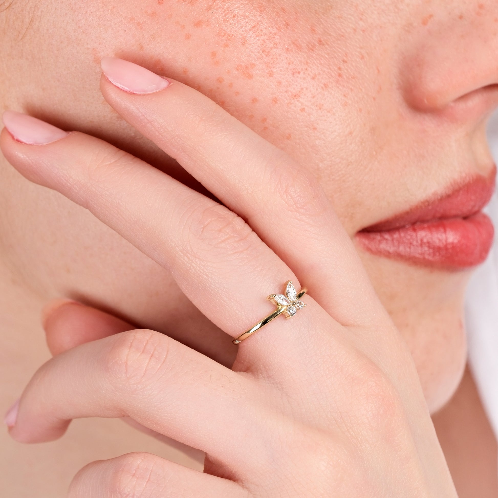 Butterfly Ring | 14K Solid Gold