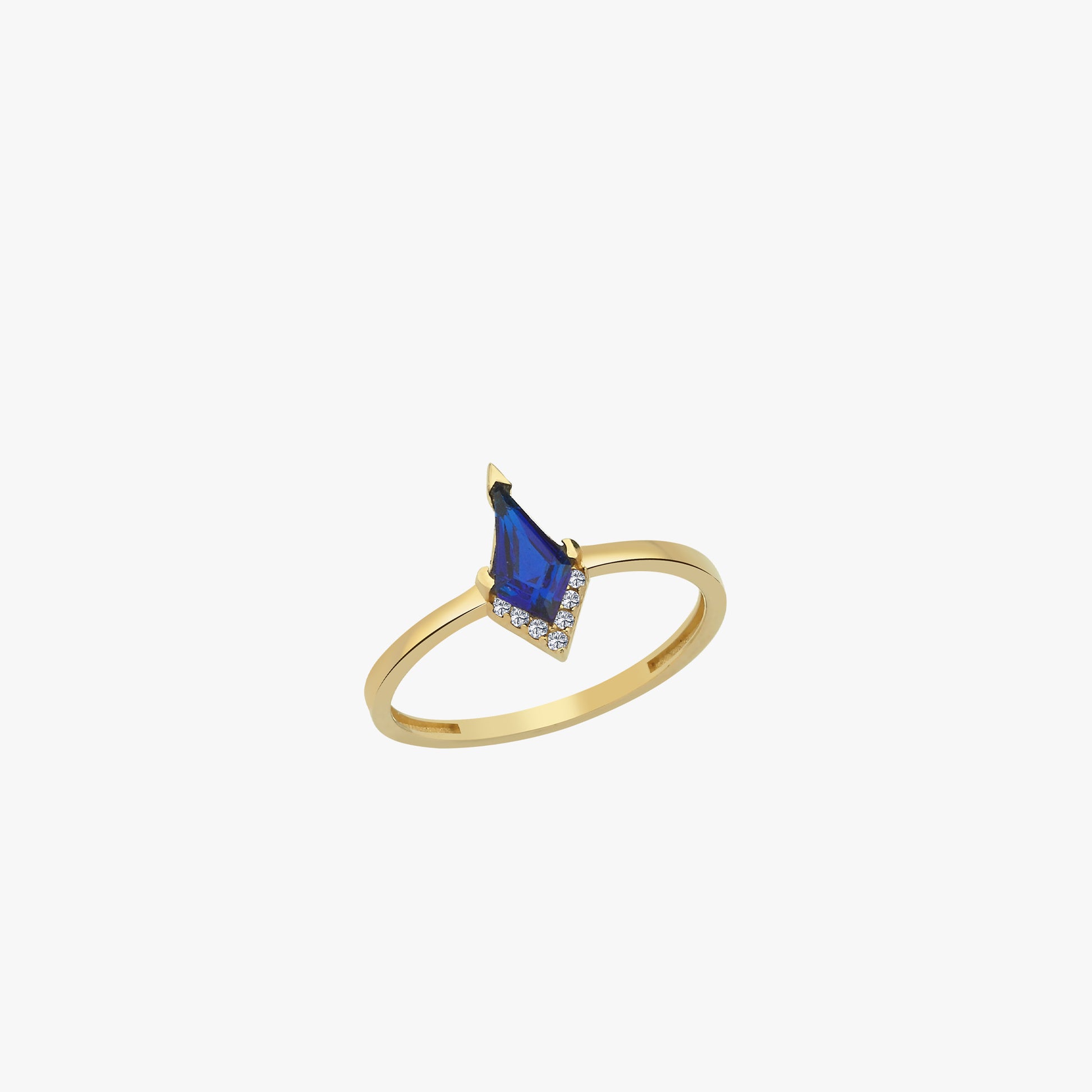 Blue Sapphire Ring | 14K Solid Gold