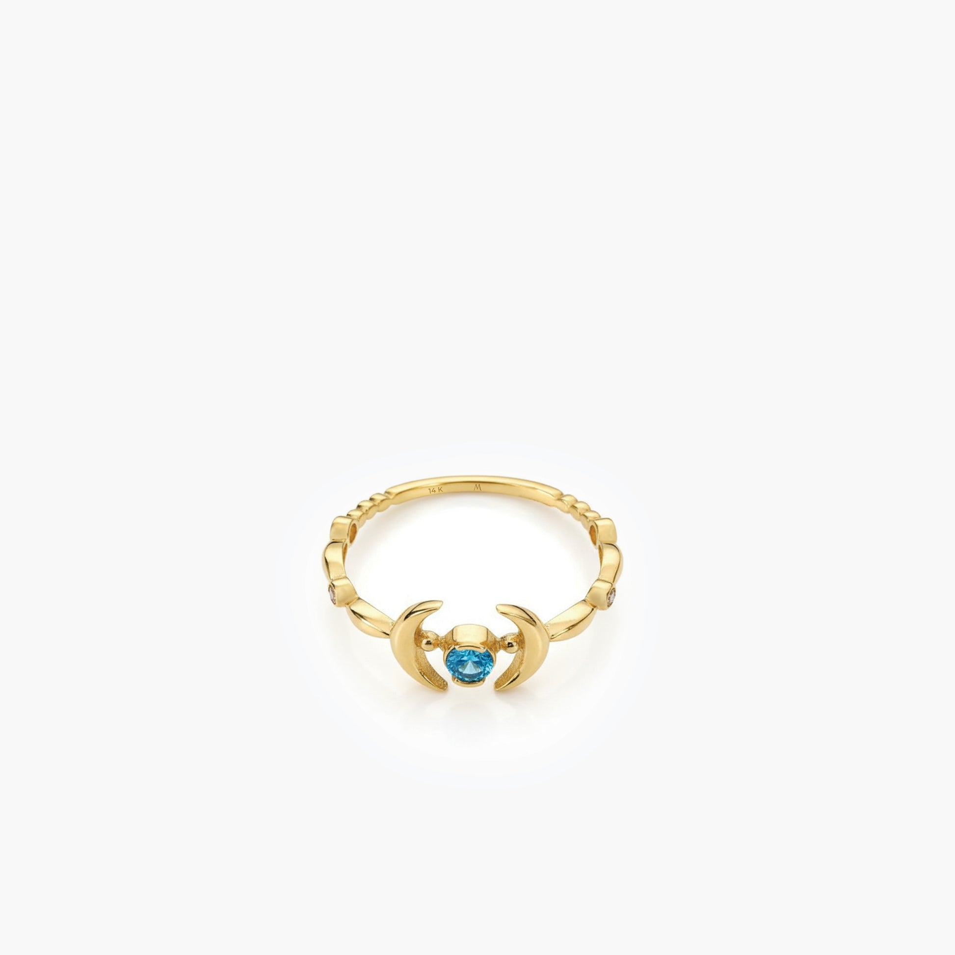 Triple Moon Ring | 14K Solid Gold