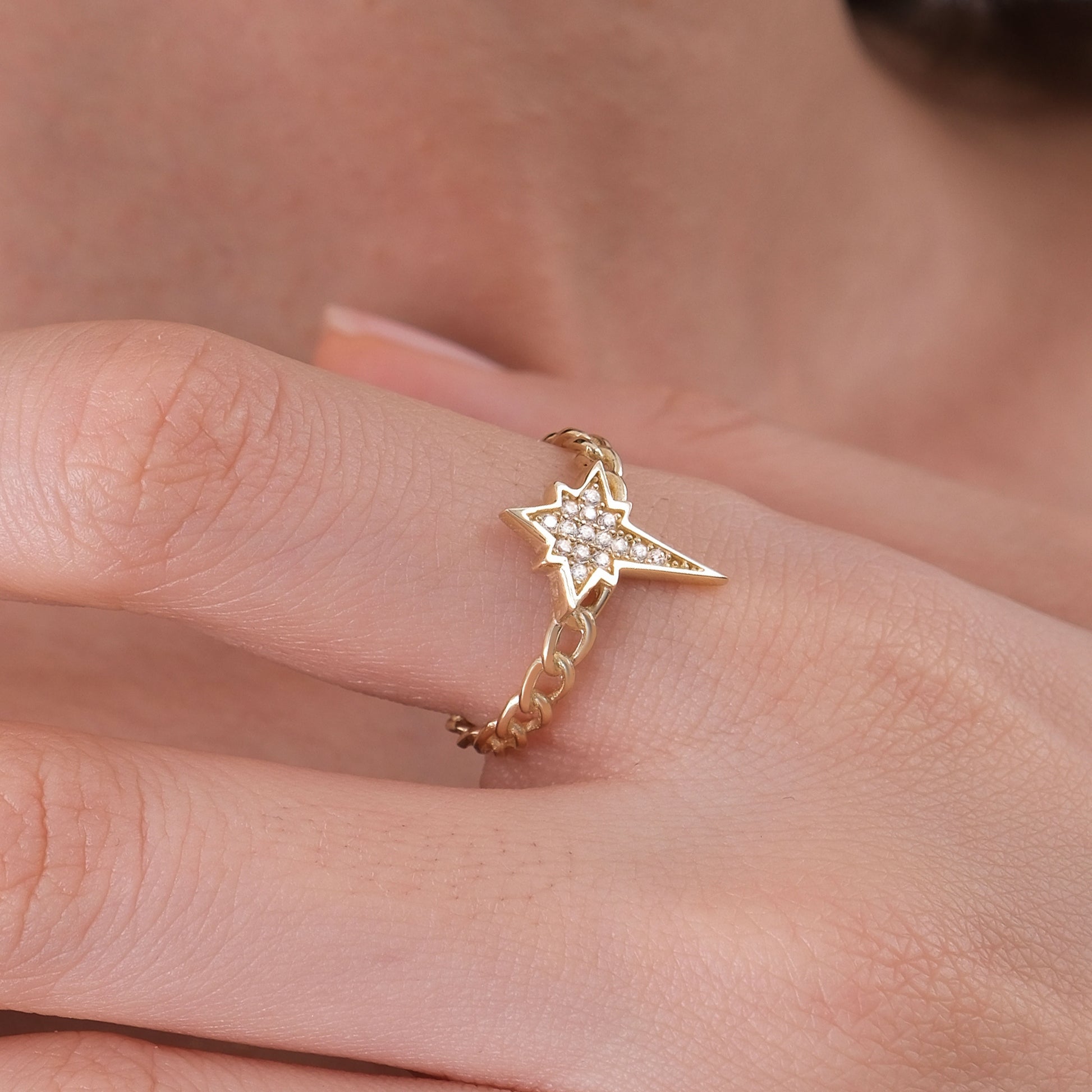 Sunburst Ring | 14K Solid Gold