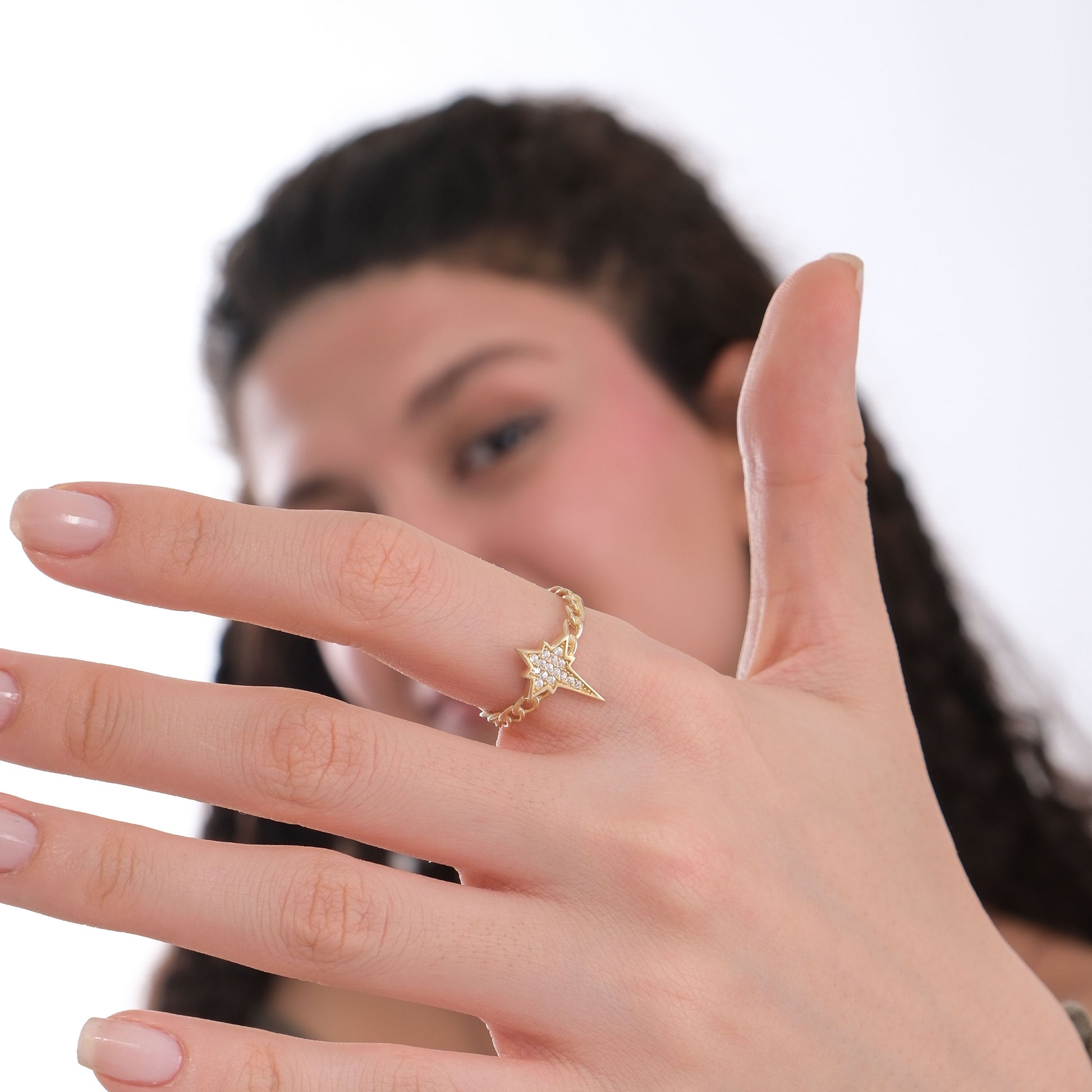 Sunburst Ring | 14K Solid Gold