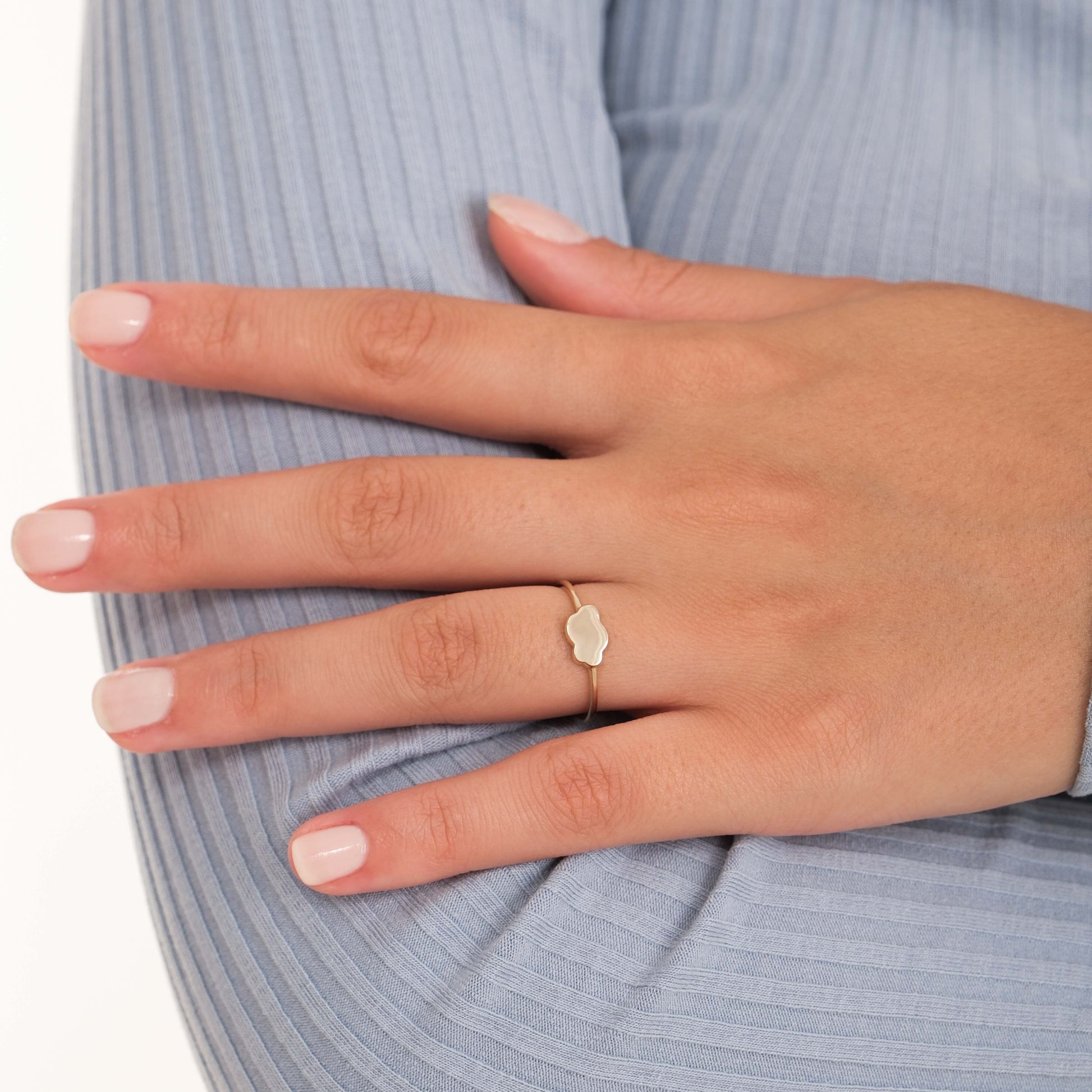 Cloud Ring | 14K Solid Gold
