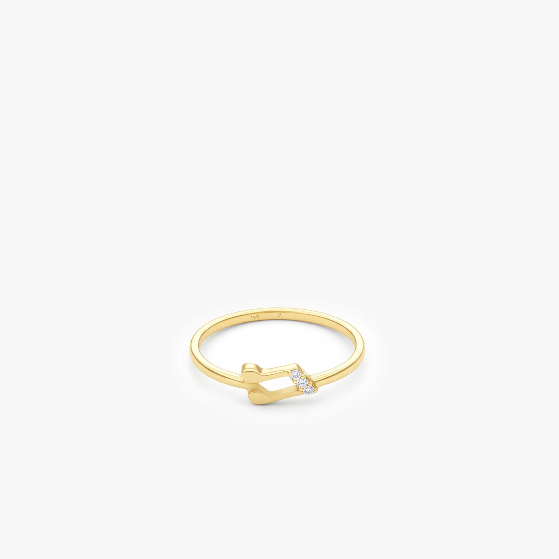 Music Note Ring | 14K Solid Gold
