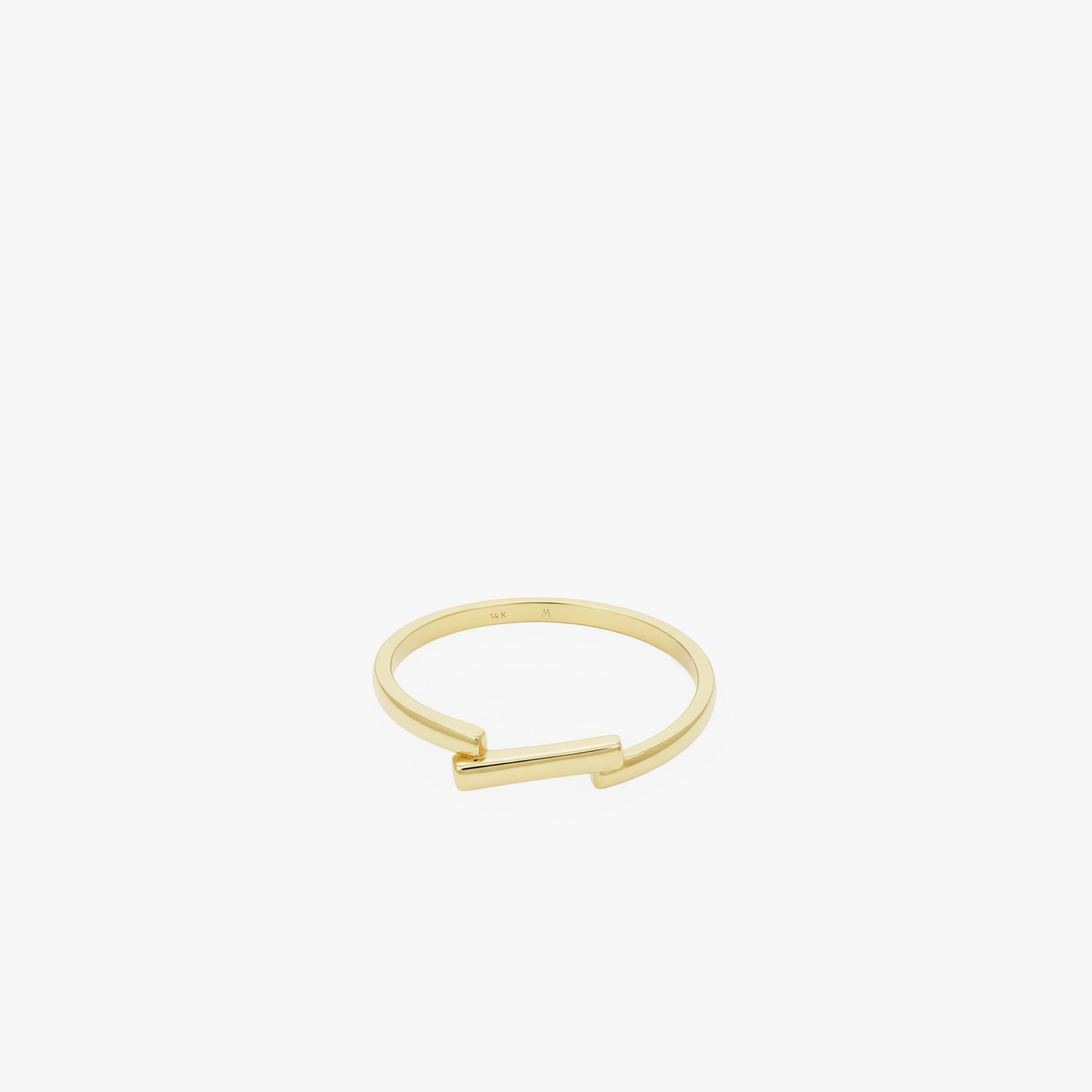 Bar Ring | 14K Solid Gold