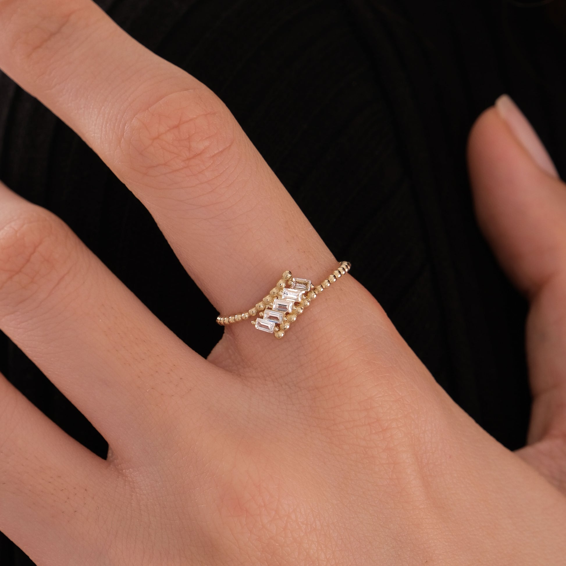 Ball Ring | 14K Solid Gold