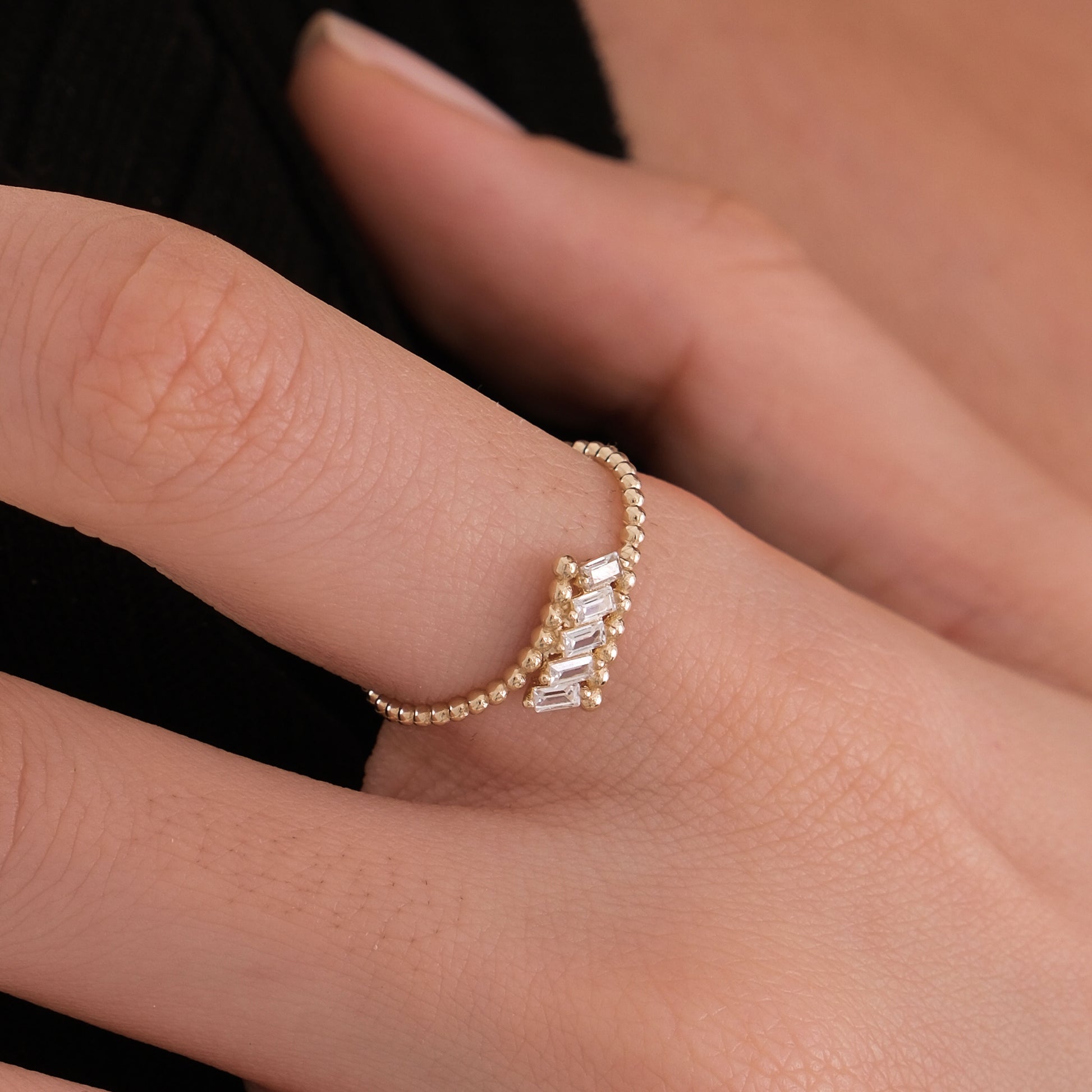 Ball Ring | 14K Solid Gold
