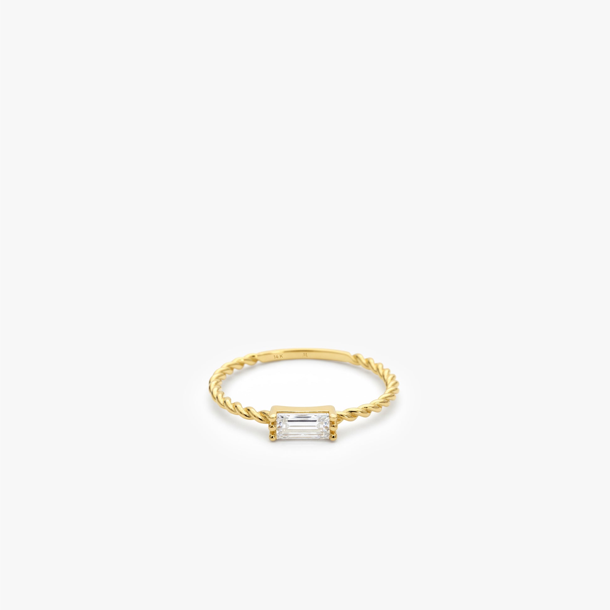 Twisted Band Ring | 14K Solid Gold