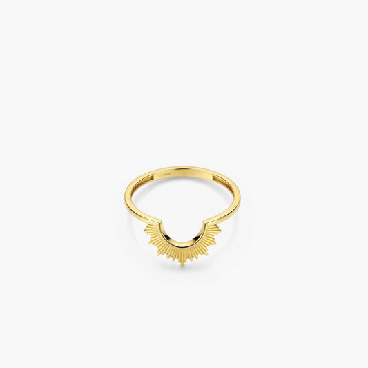 Sunrise Ring | 14K Solid Gold