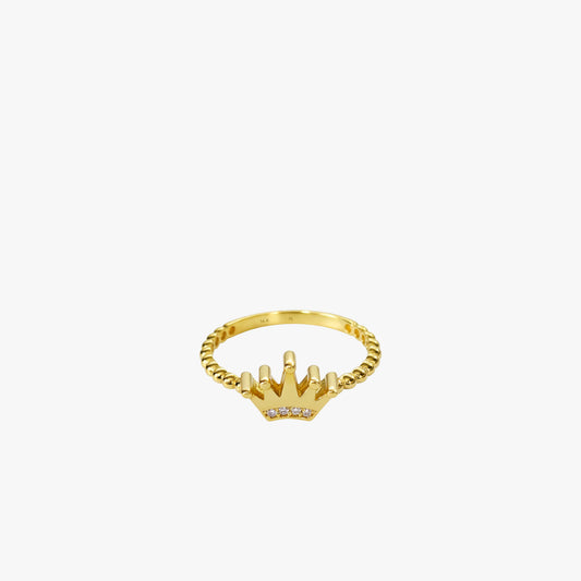 Rope Band Queen Ring | 14K Solid Gold