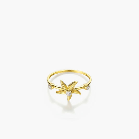 Starfish Ring | 14K Solid Gold