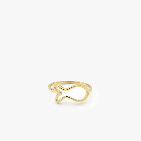 Lucky Fish Ring | 14K Solid Gold