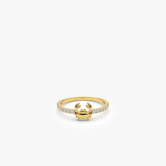 Crab Ring | 14K Solid Gold
