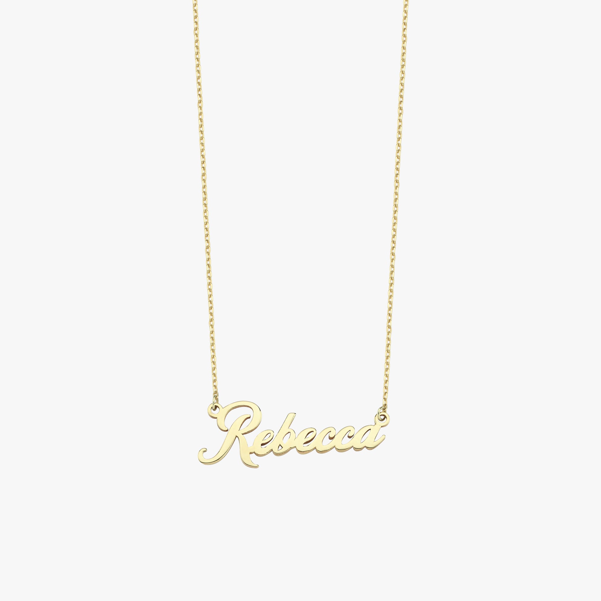 Name Necklace | 14K Solid Gold