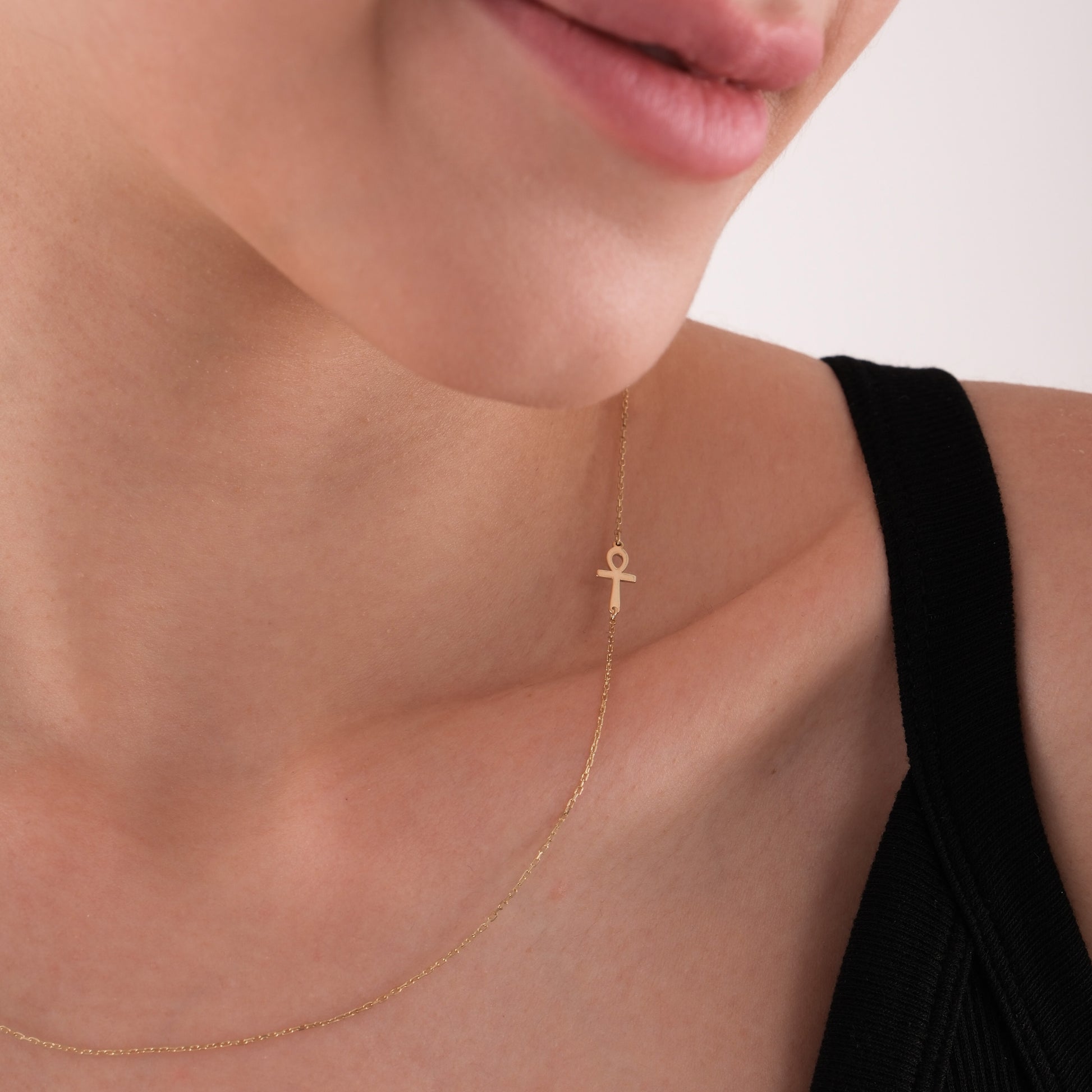 Ankh Chain Necklace | 14K Gold Plated