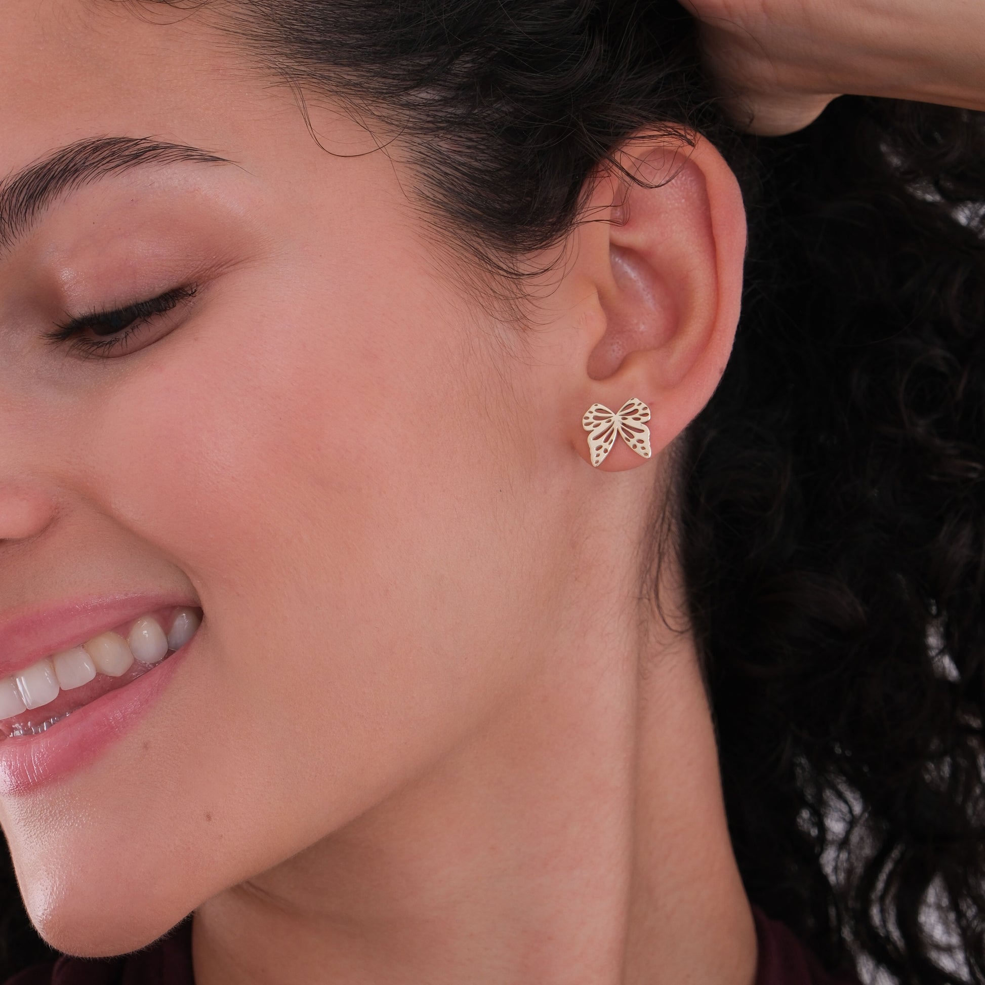 Ribbon Bow Earrings | 14K Solid Gold