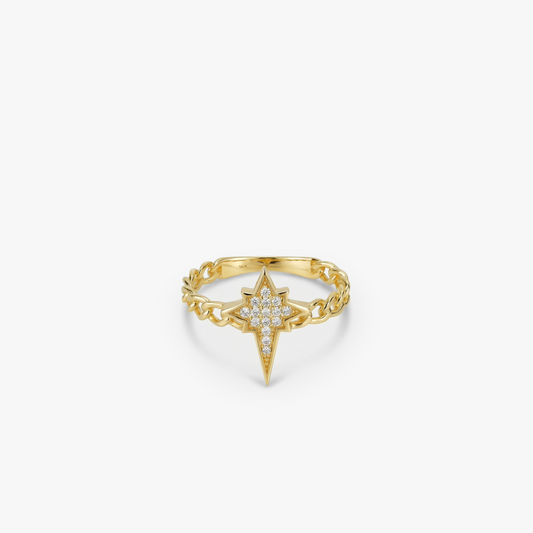 Sunburst Ring | 14K Solid Gold