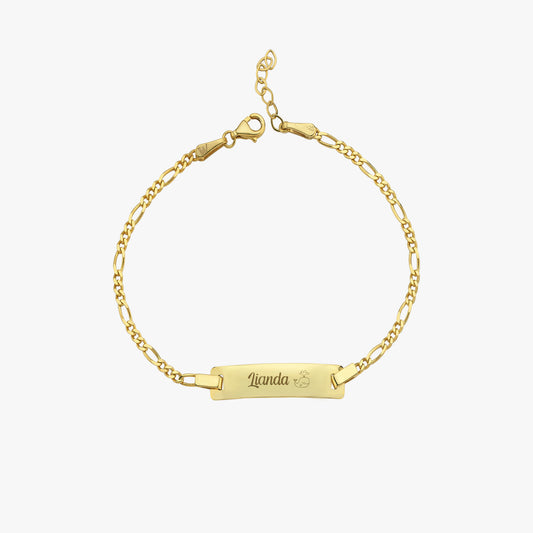 Personalized Baby Bracelet with Name | 14K Solid Gold