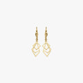 Geometric Earrings | 14K Solid Gold - Mionza Jewelry-14K Solid Gold, Dainty Gold Earrings, Dangle drop earrings, Dangle Earrings, Geometric Earrings, Gift for her, Gold Drop Earrings, gold leverback earring, Hoop Earrings, Huggie Hoop Earrings, Leverback Earrings, minimalist jewelry, Rectangle Earrings