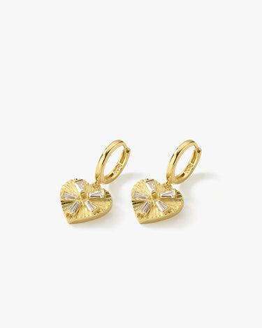 Heart Earrings| 14K Gold Vermeil - Mionza Jewelry-Gift for Mom, gold earrings heart, gold heart earrings, gold hoop earrings, heart diamond, heart earrings women, heart jewelry, heart shaped earring, hearts earrings, love earrings, mother in law gift, mothers day gift, silver heart earring