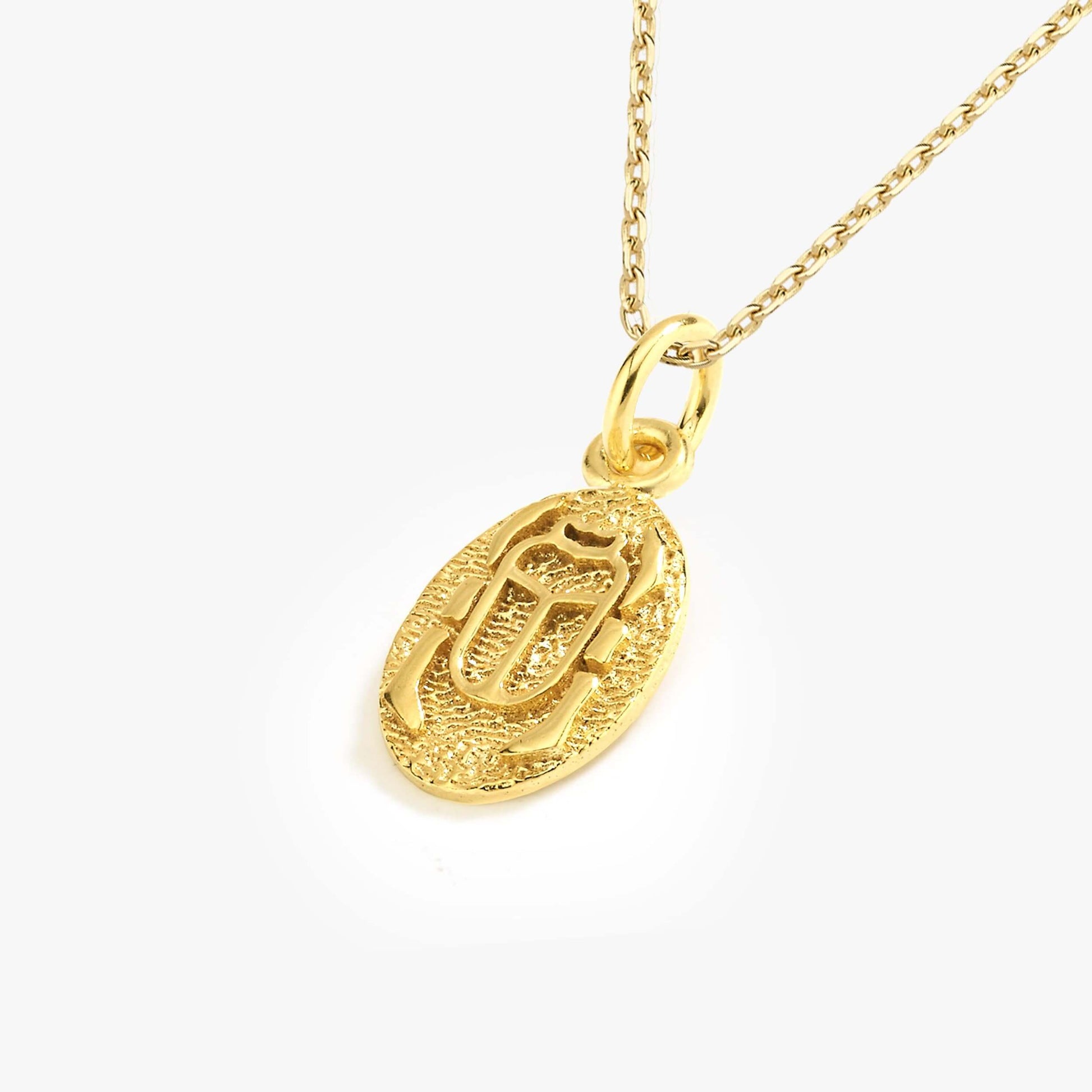 Bug Necklace| 14K Gold Vermeil - Mionza Jewelry-beetle necklace, bug jewelry, bug lover jewelry, bug necklace gold, bug necklace women, egyptian necklace, Gift for Mom, insect jewelry, insect necklace, mothers day gift, scarab beetle, scarab necklace, scarab pendant