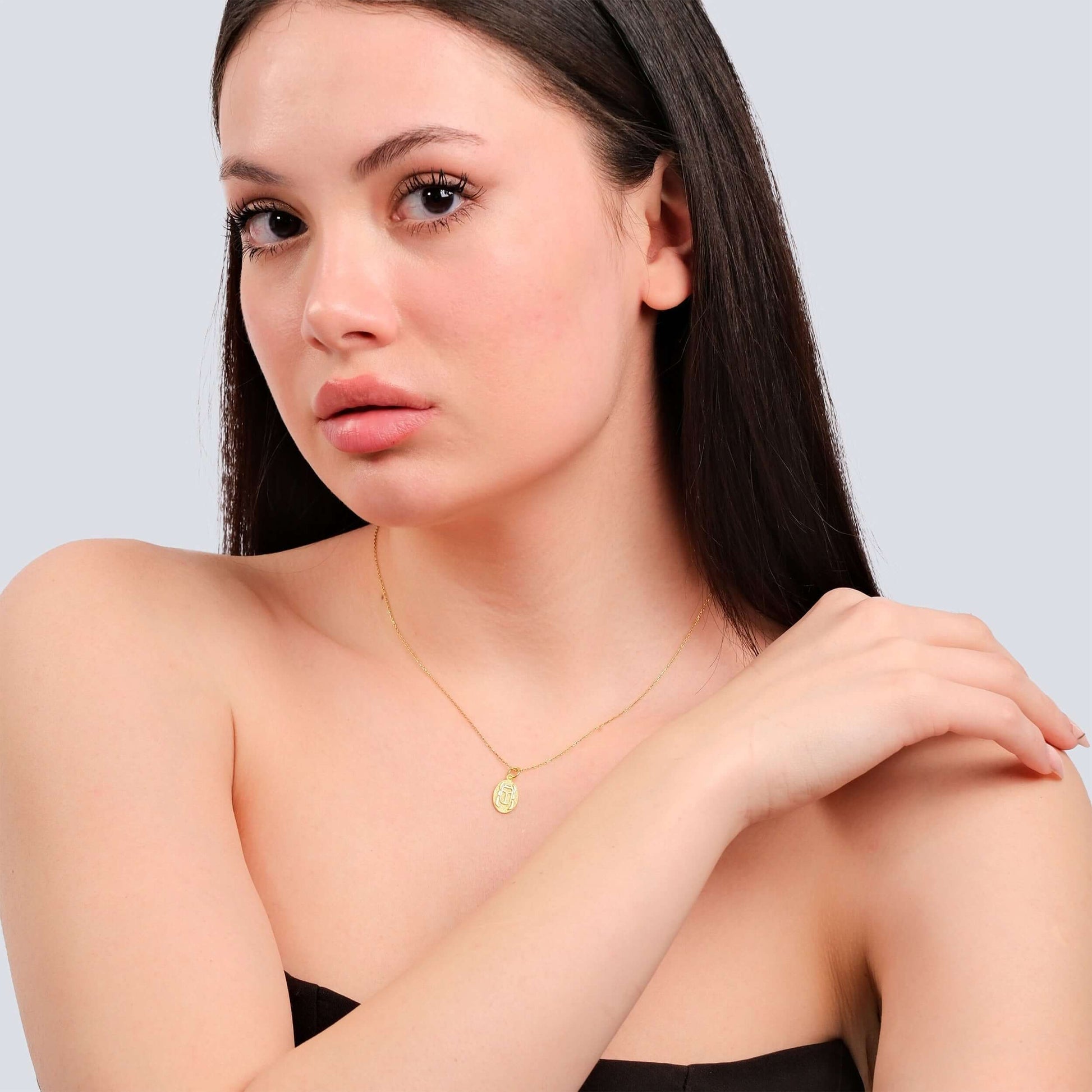 Bug Necklace| 14K Gold Vermeil - Mionza Jewelry-beetle necklace, bug jewelry, bug lover jewelry, bug necklace gold, bug necklace women, egyptian necklace, Gift for Mom, insect jewelry, insect necklace, mothers day gift, scarab beetle, scarab necklace, scarab pendant