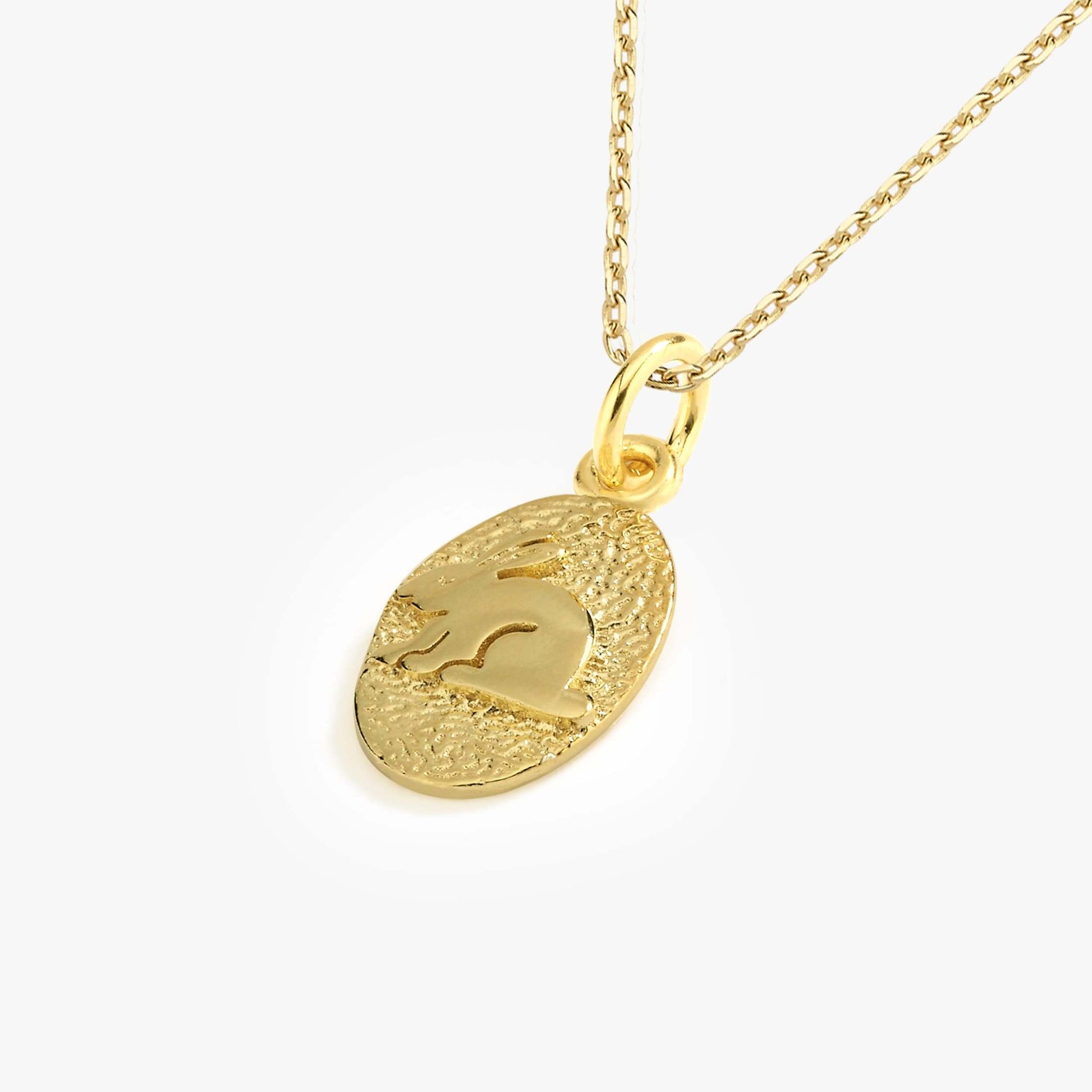 Rabbit Necklace | 14K Gold Vermeil - Mionza Jewelry-14k gold vermeil, animal charms, animal jewelry, bunny charm necklace, bunny gifts, bunny jewelry, bunny necklace, bunny pendants, Gift for Mom, mothers day gift, rabbit charm, rabbit necklace, rabbit necklace gold