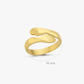 Hug Ring | 14K Gold Vermeil - Mionza Jewelry-14k gold ring, 14k gold vermeil, adjustable gold ring, best friend ring, birthday gift, gift for her, gold hug ring, hug jewelry, hug rings, hugging hands ring, love hug ring, mothers day gift, open ring